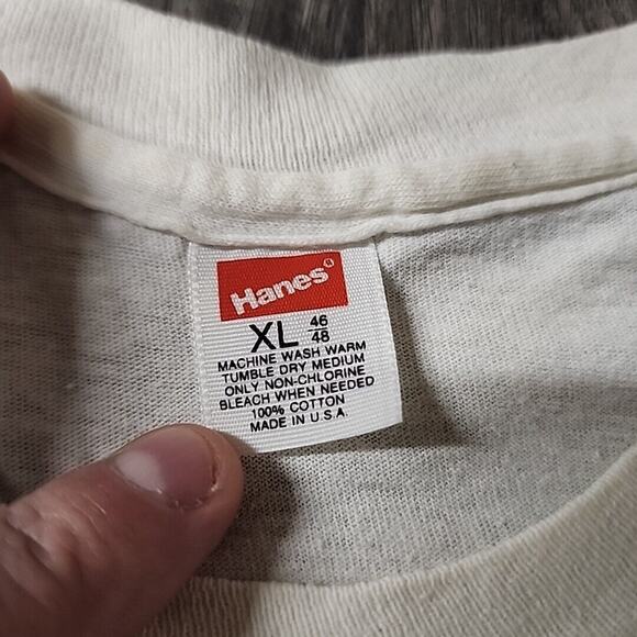 Vintage Led Zeppelin Swan Song Shirt XL Single Stich White - Picture 3 of 4